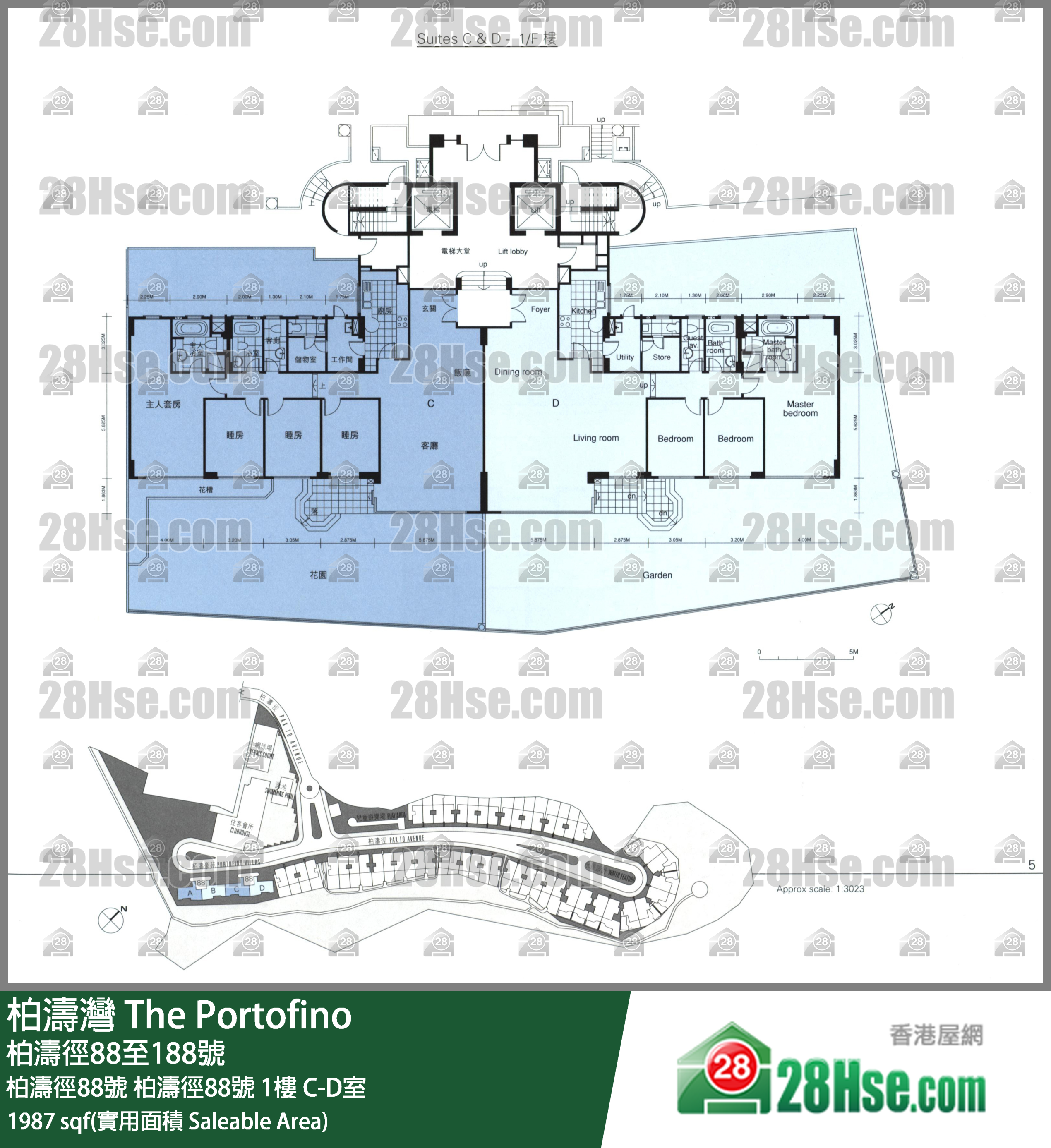 柏涛湾 柏涛径88号柏涛径88号1楼 D室 平面图