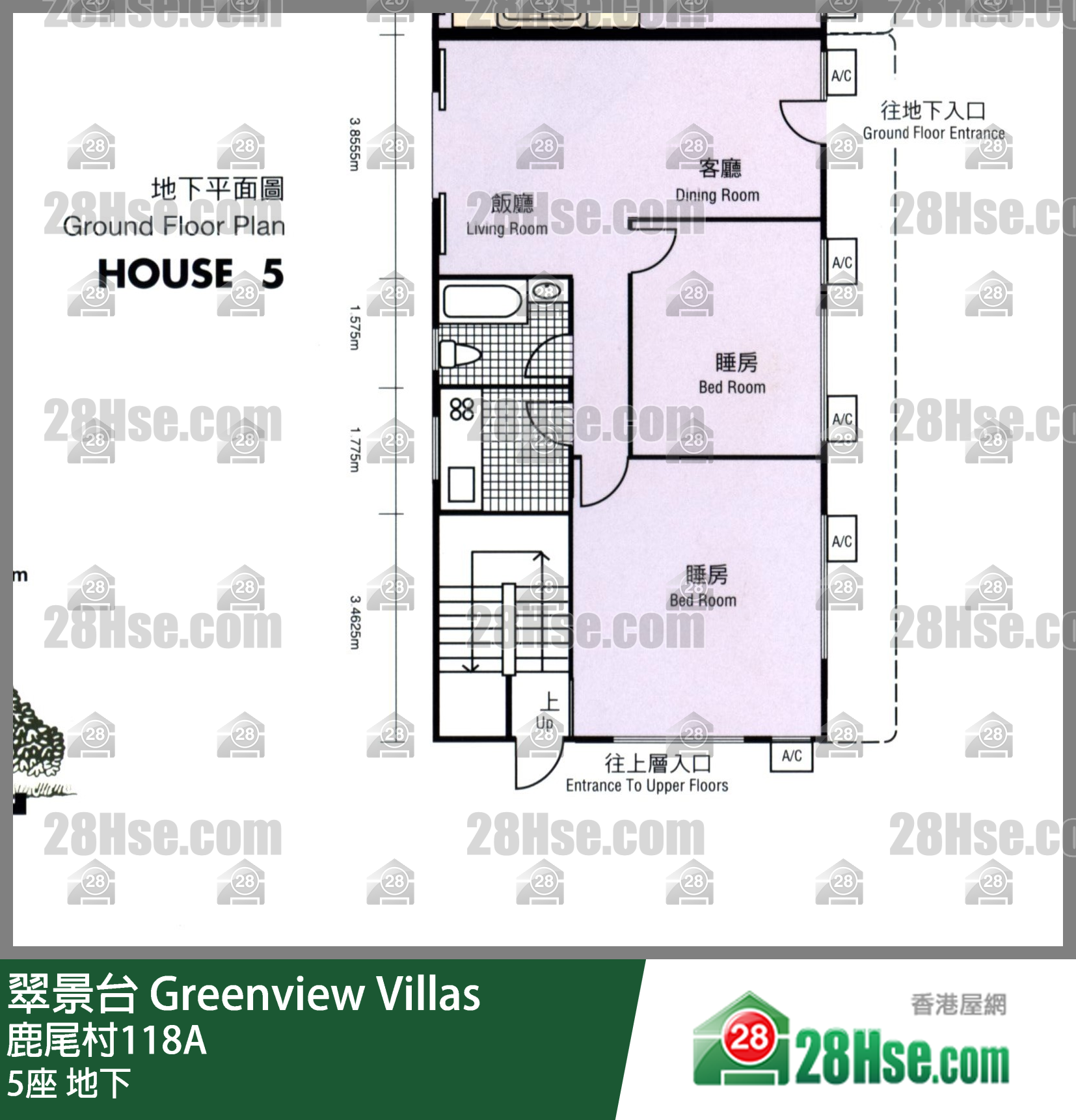 翠景台 单位平面图(由 28Hse 提供) 翠景台 单位平面图(由 28Hse 提供)