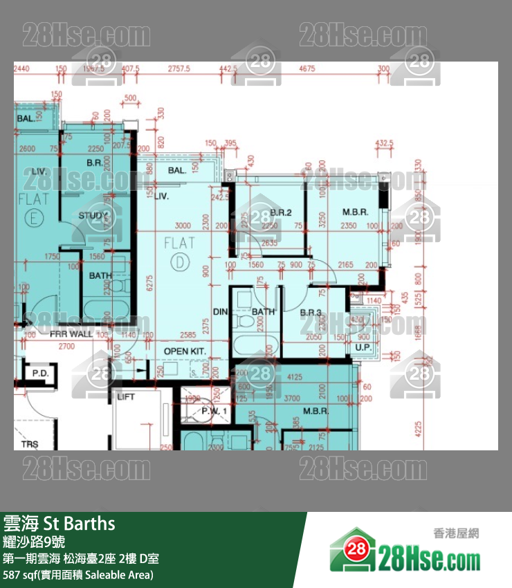 雲海 第一期雲海松海臺2座2樓 D室 平面圖