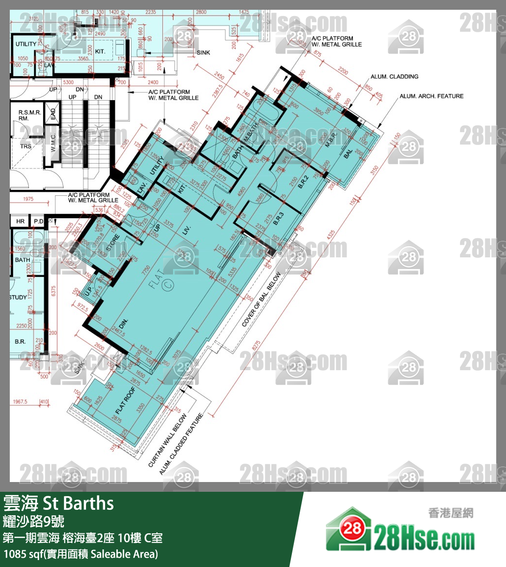 雲海 第一期雲海榕海臺2座10樓 C室 平面圖