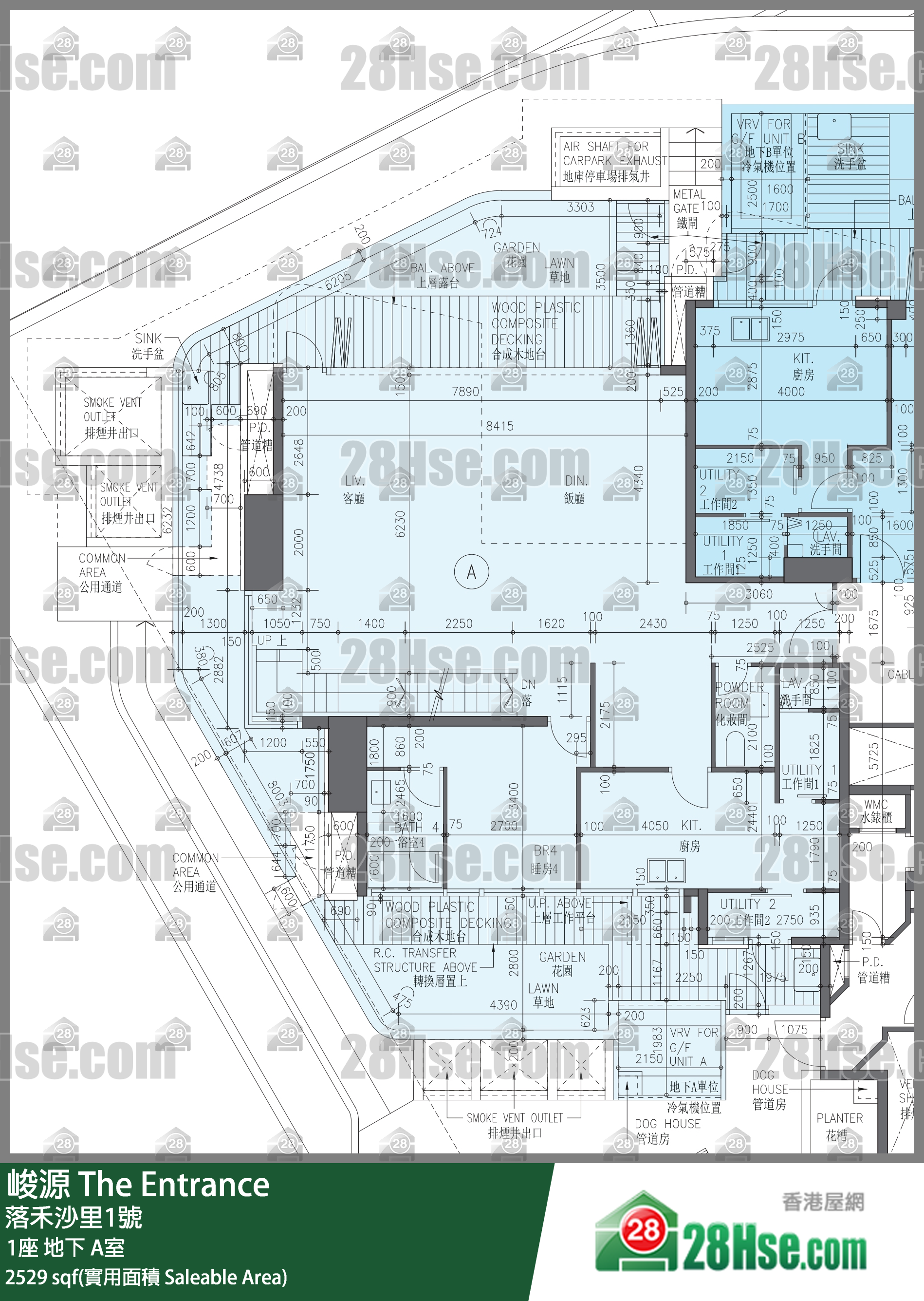 峻源 1座地下 A室 平面图