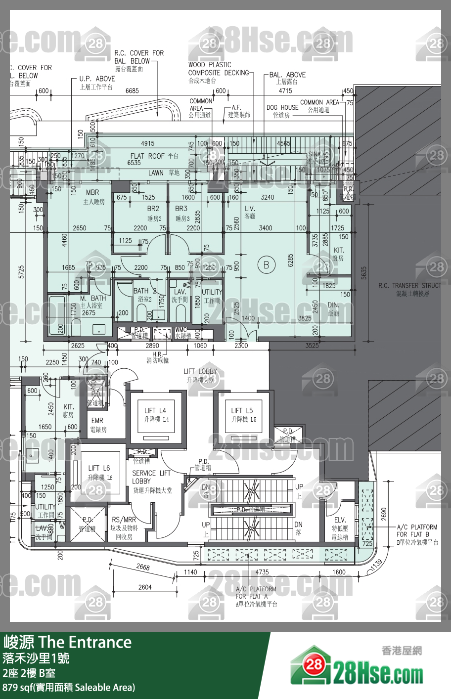 峻源 2座 2樓 B室 平面圖