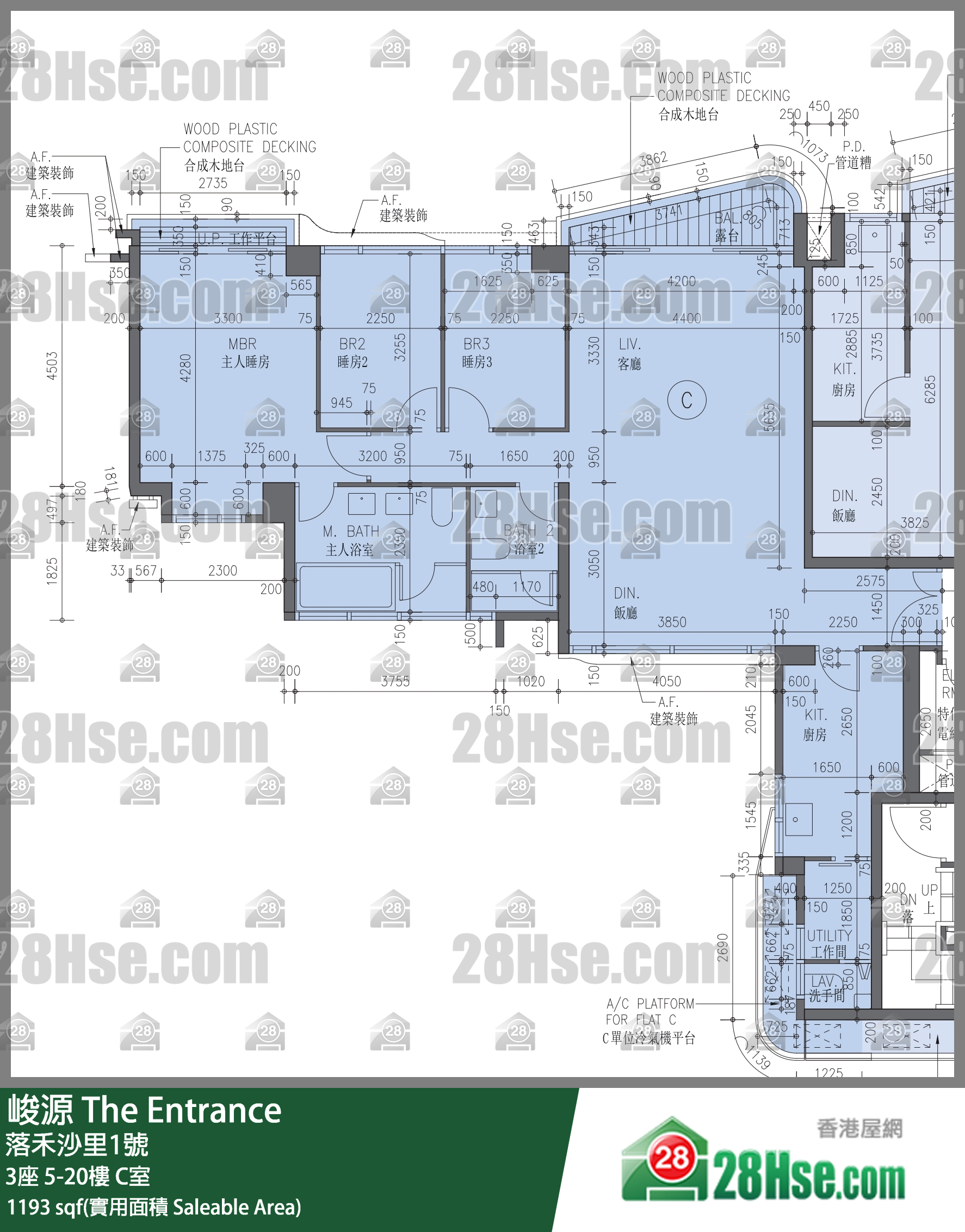 峻源 单位平面图(由 28Hse 提供)