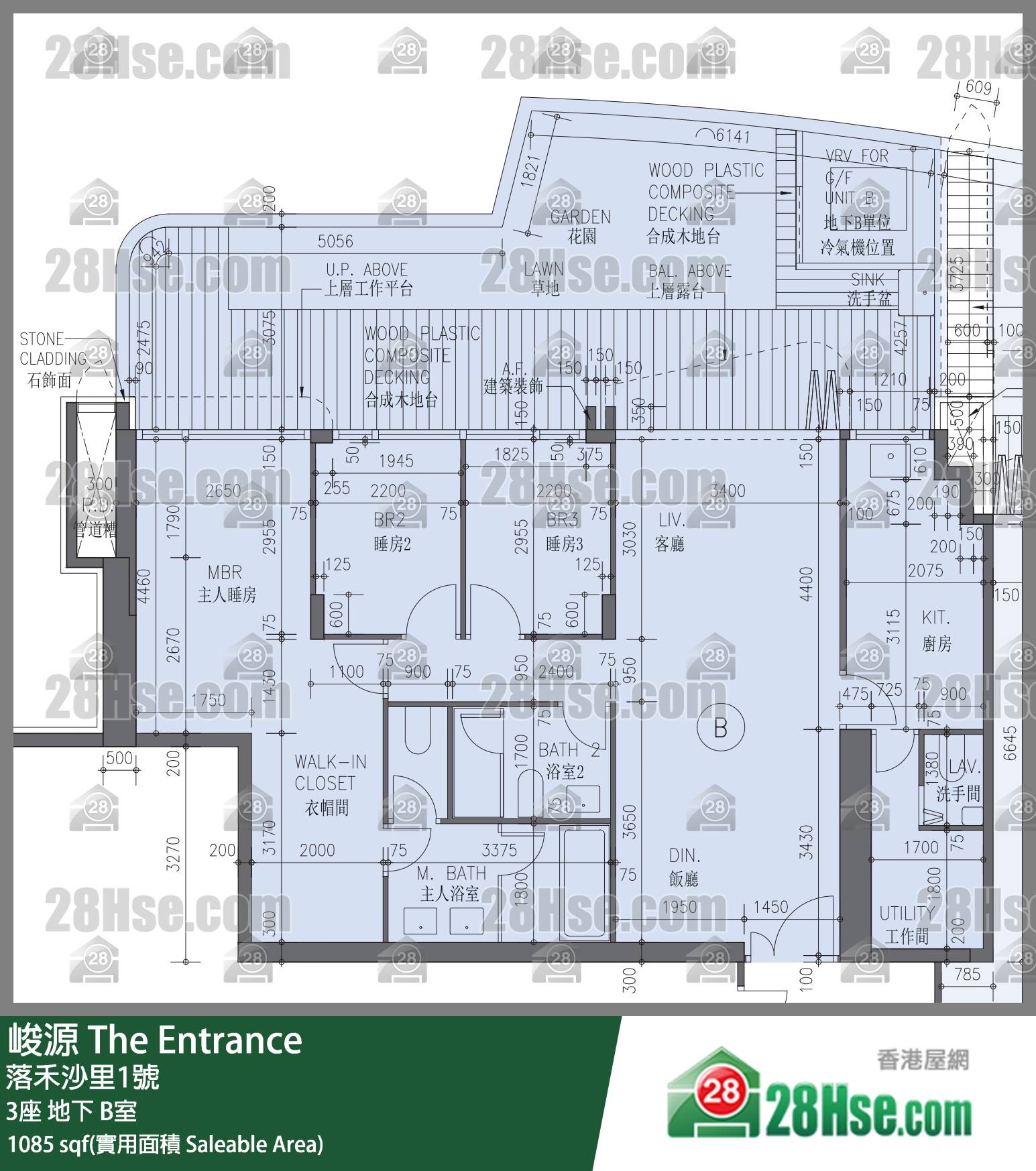 峻源 3座 B室 平面圖