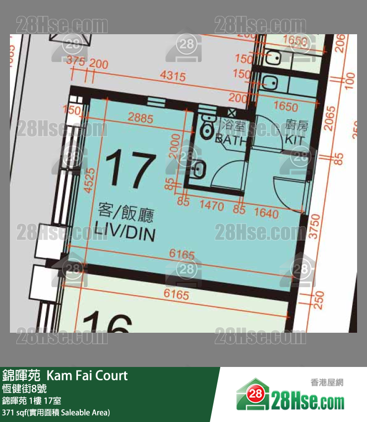  锦晖苑 锦晖苑 1楼 17室 平面图