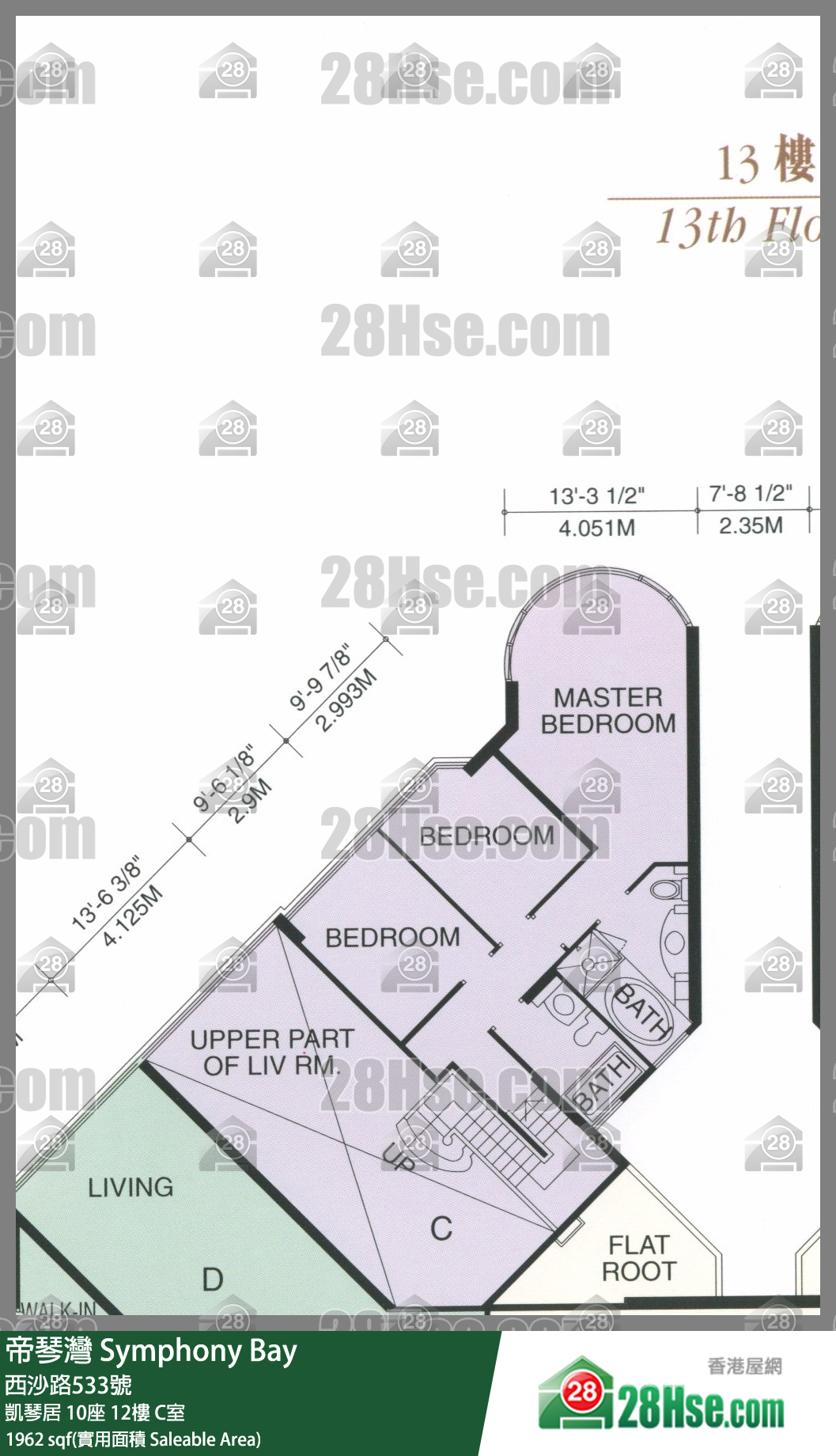 帝琴灣 凱琴居10座12樓 C室 平面圖