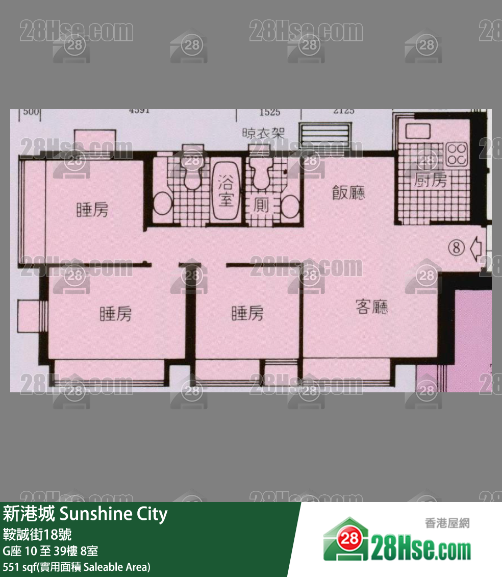 Sunshine City Unit FloorPlan (Provided by 28Hse)