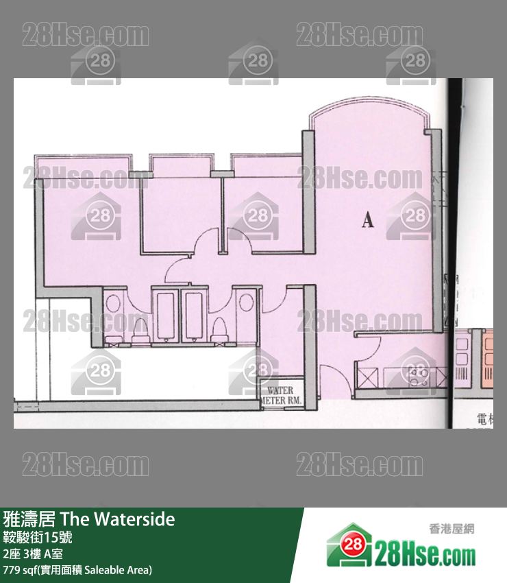 雅濤居 2座3樓 A室 平面圖