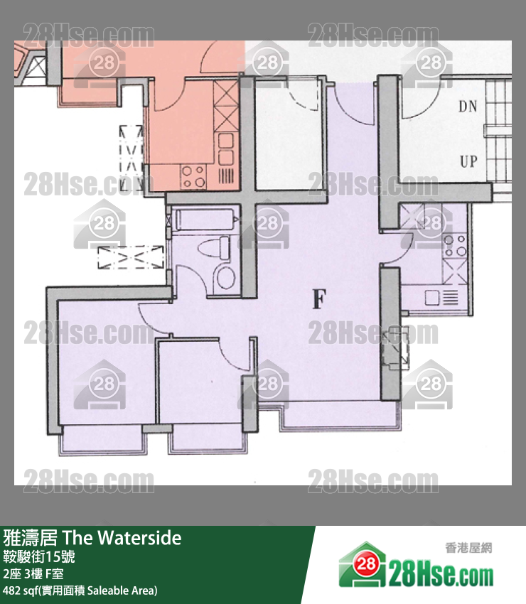 雅濤居 2座 3樓 F室 平面圖