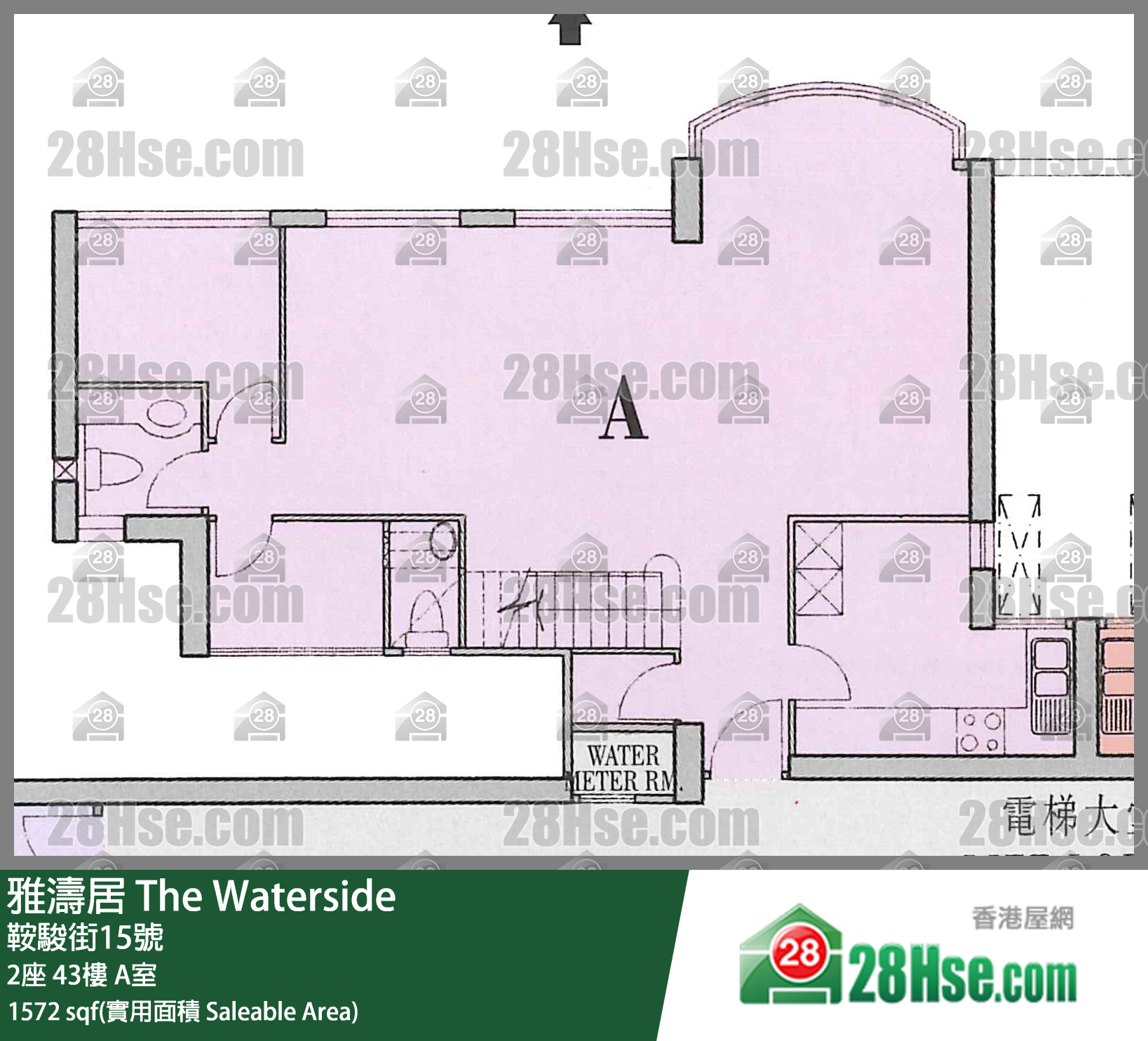雅濤居 2座43樓 A室 平面圖