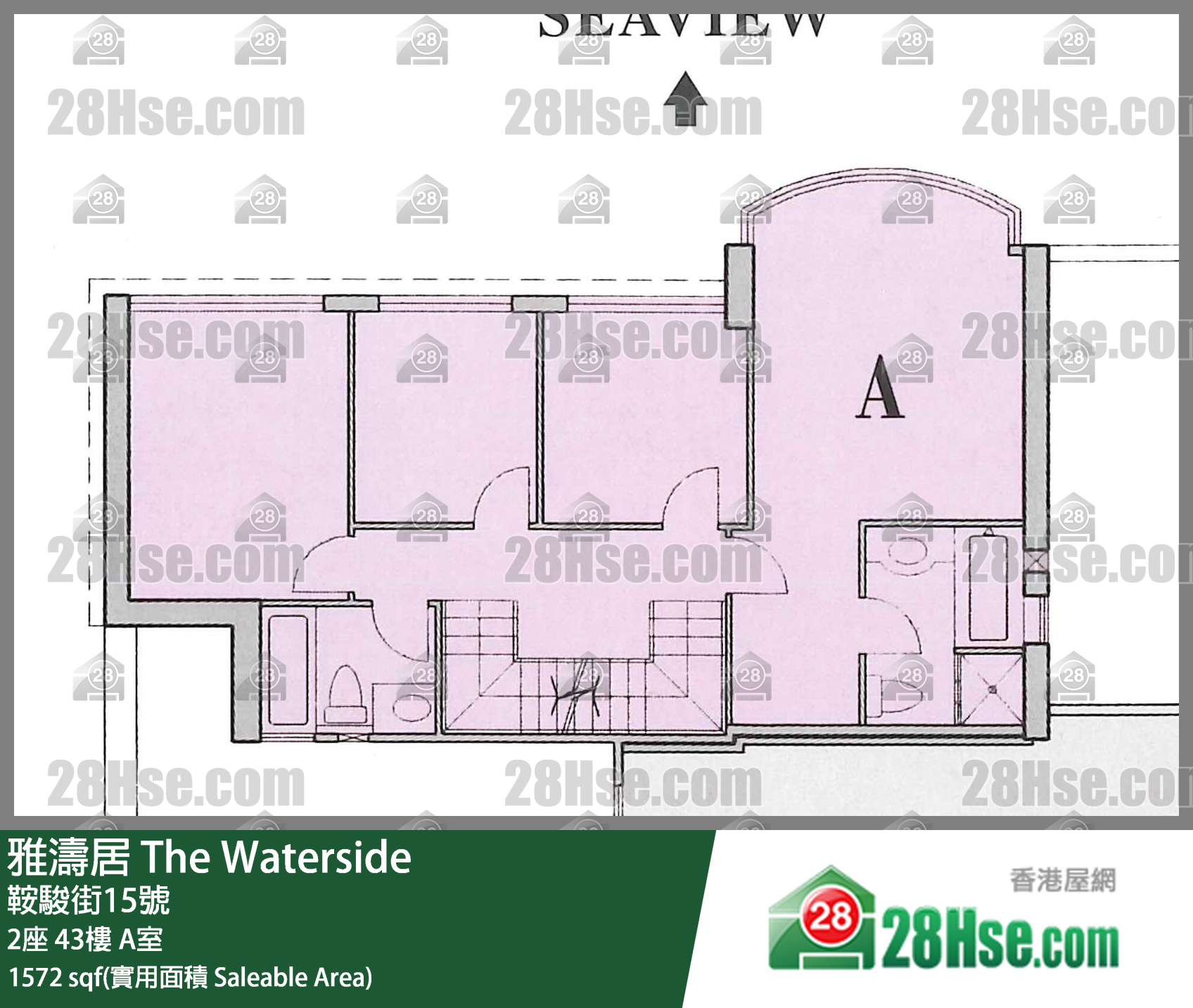 雅濤居 2座43樓 A室 平面圖
