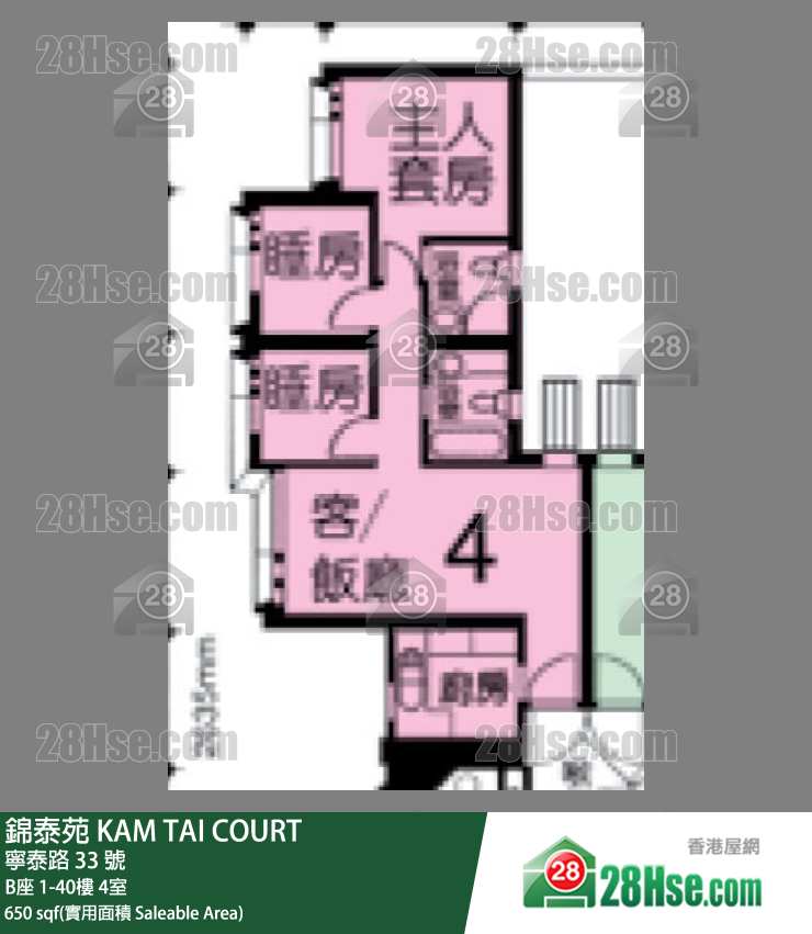 Kam Tai Court Unit FloorPlan (Provided by 28Hse)