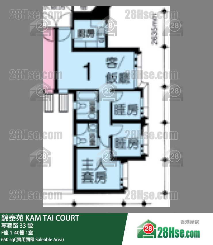 锦泰苑 单位平面图(由 28Hse 提供)