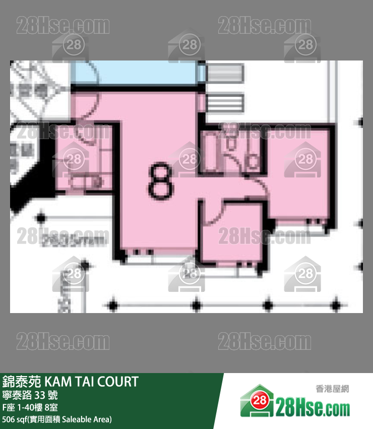 錦泰苑 單位平面圖(由 28Hse 提供)