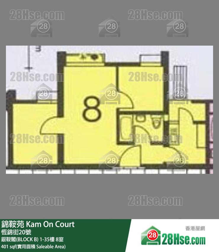 锦鞍苑 单位平面图(由 28Hse 提供)