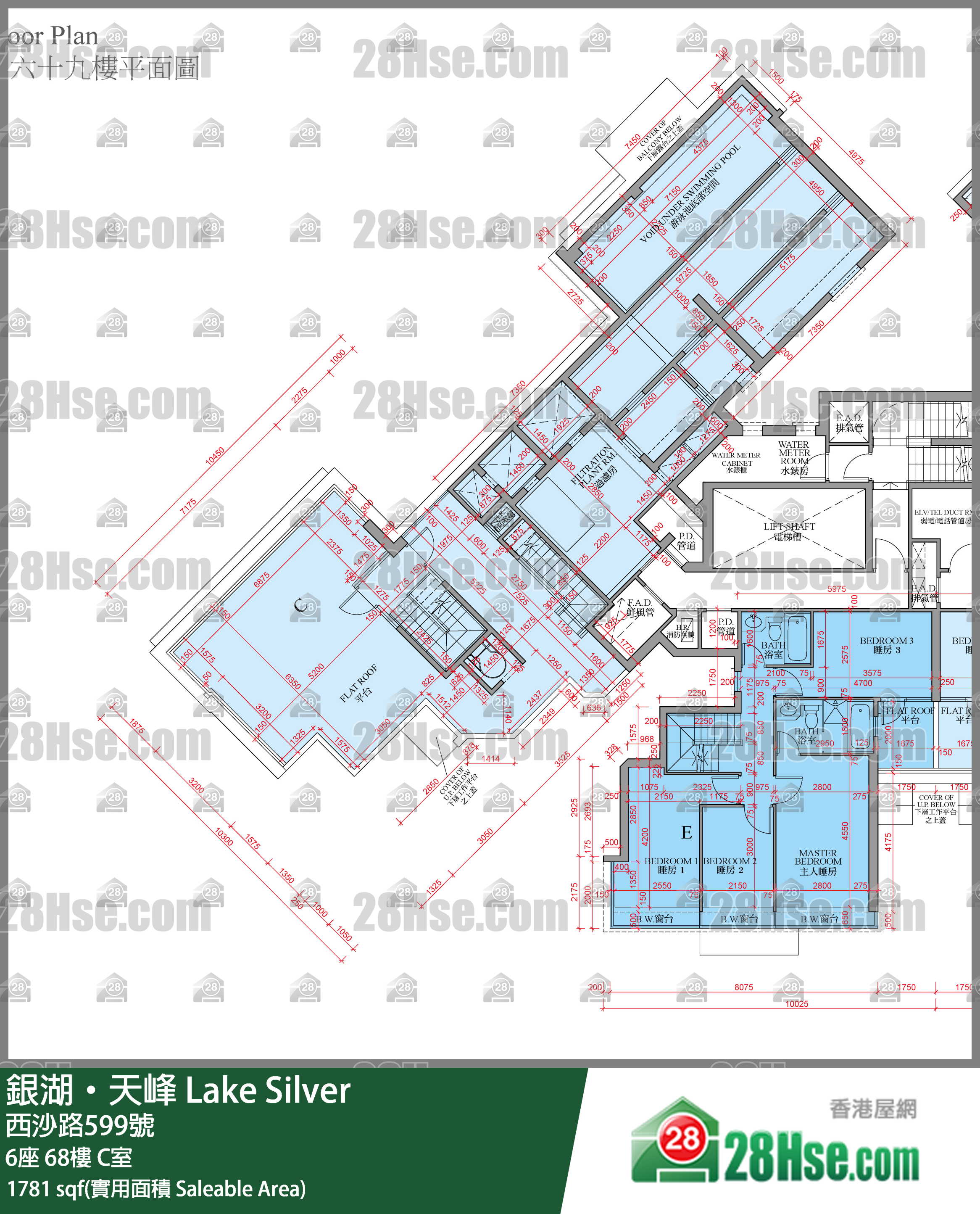銀湖天峰 6座68樓 C室 平面圖