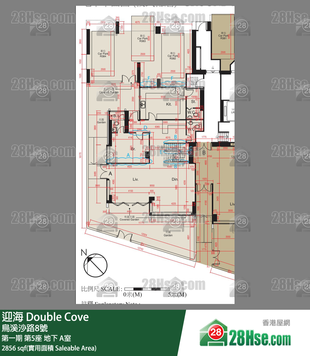 迎海 第一期第5座地下 A室 平面图