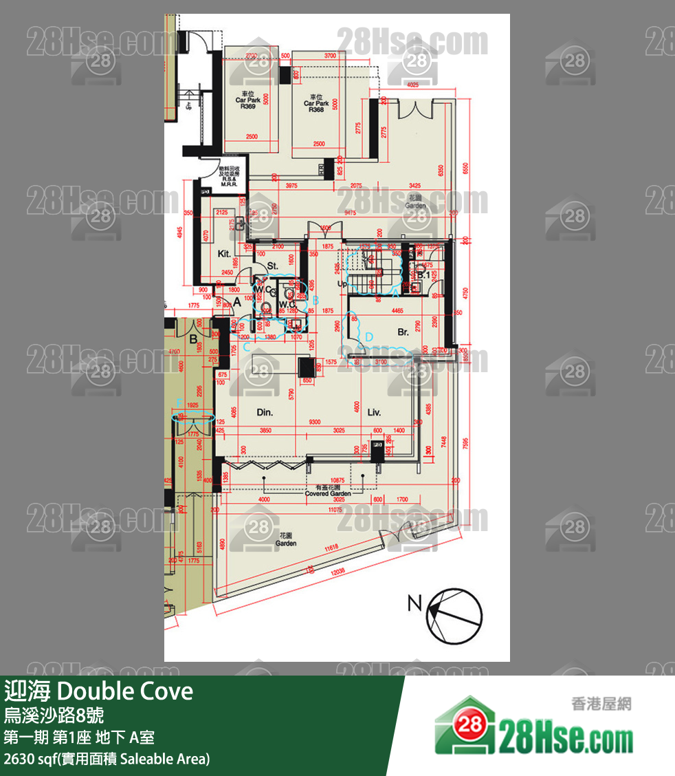 迎海 第一期第1座地下 A室 平面圖