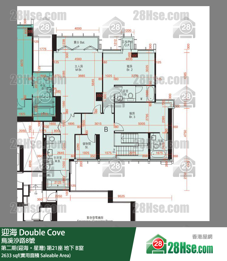 迎海 第二期(迎海‧星灣)第21座地下 B室 平面圖