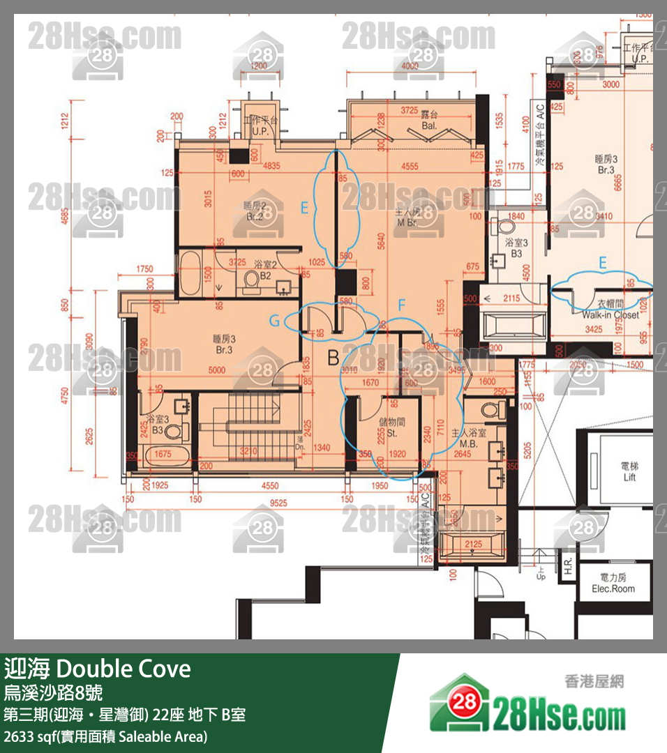 迎海 第三期(迎海‧星灣御)22座地下 B室 平面圖