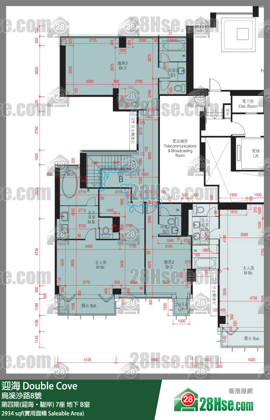 迎海 第四期(迎海‧駿岸)7座地下 B室 平面圖