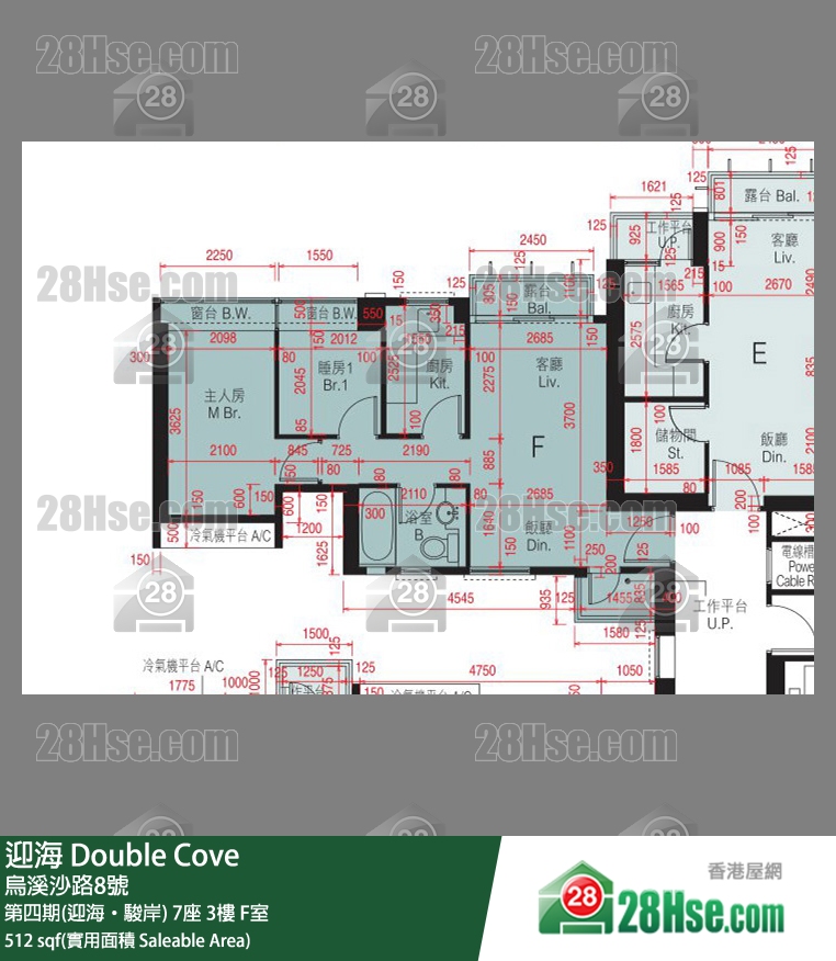 迎海 第四期(迎海‧駿岸)7座3樓 F室 平面圖