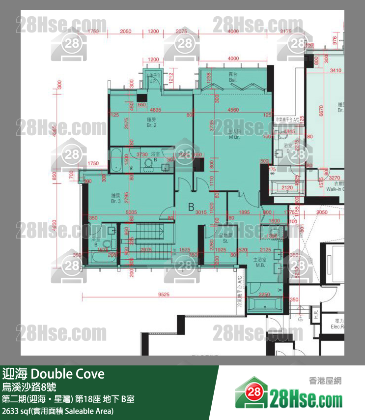 迎海 第二期(迎海‧星灣)第18座地下 B室 平面圖