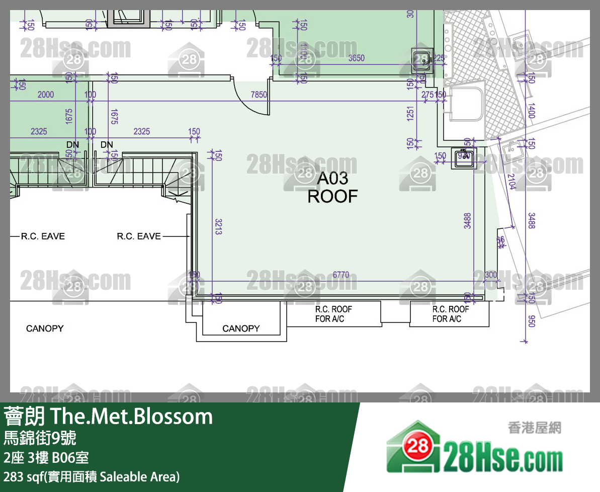 荟朗 2座3楼 B06室 平面图