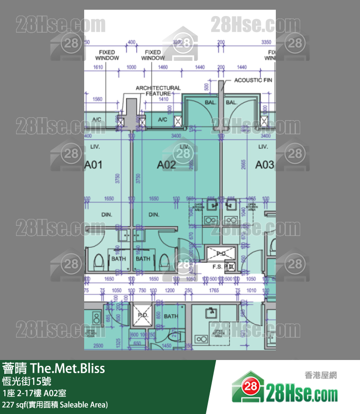 The.met.bliss Unit FloorPlan (Provided by 28Hse)