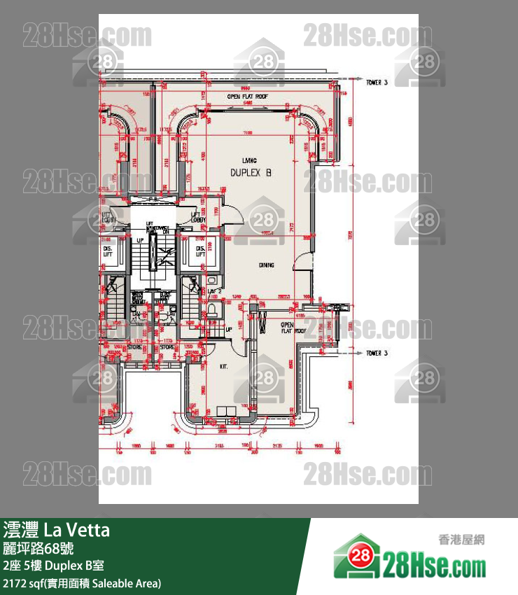 澐沣 单位平面图(由 28Hse 提供)