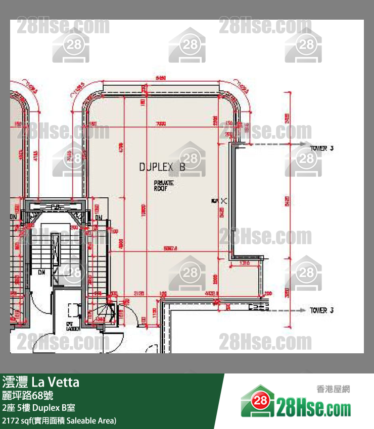 澐沣 单位平面图(由 28Hse 提供)