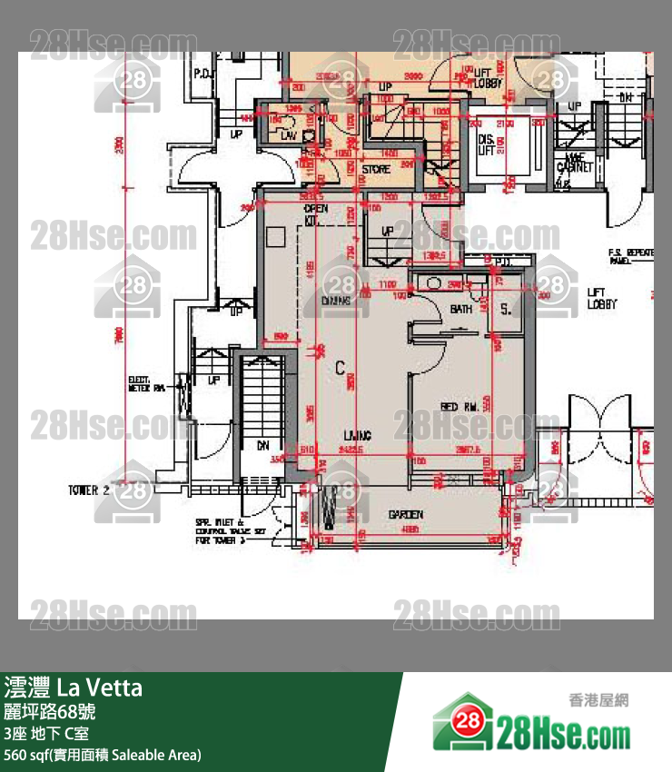 澐灃 大廈3座地下 C室 平面圖
