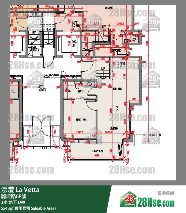 澐灃 大廈3座地下 D室 平面圖