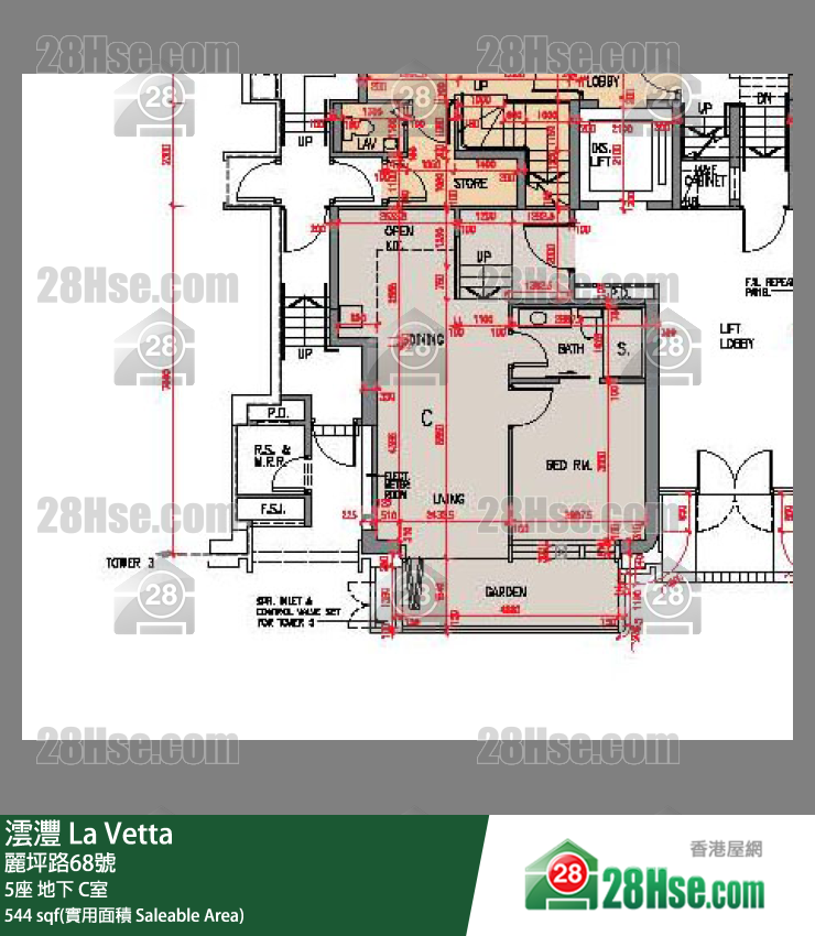 澐灃 大廈5座地下 C室 平面圖