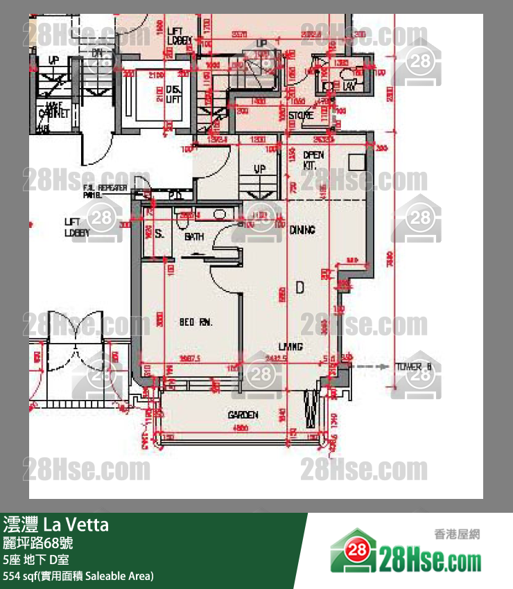 澐灃 大廈5座地下 D室 平面圖
