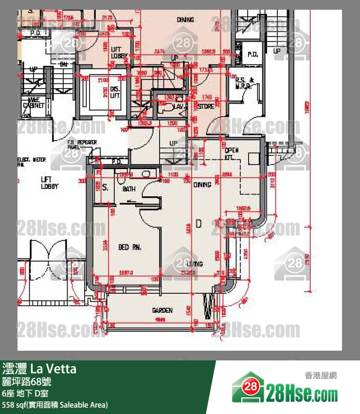 澐灃 大廈6座地下 D室 平面圖