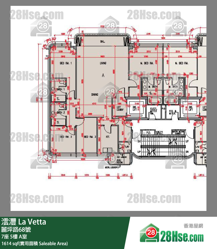 澐灃 大廈7座5樓 A室 平面圖