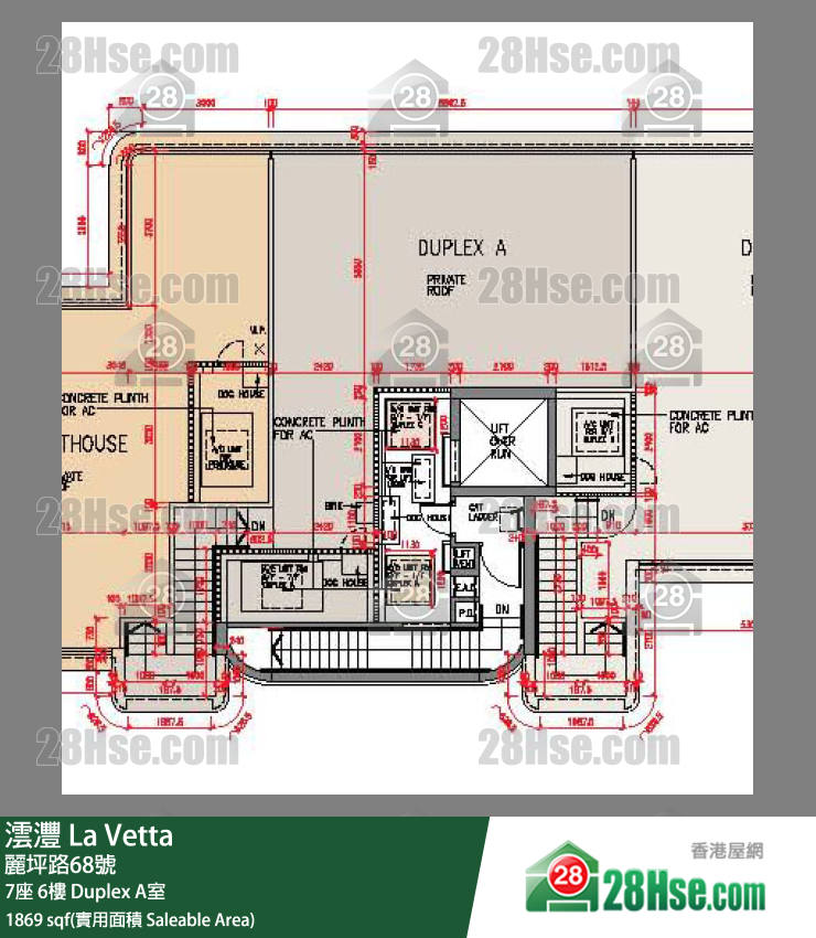 澐沣 单位平面图(由 28Hse 提供)