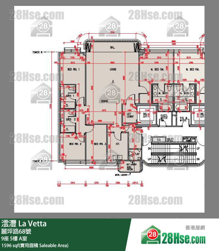 澐灃 大廈9座5樓 A室 平面圖