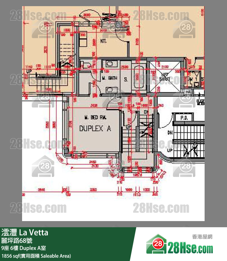 澐灃 大廈9座6樓 Duplex A室 平面圖