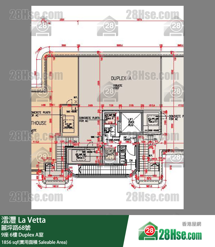 澐灃 大廈9座6樓 Duplex A室 平面圖