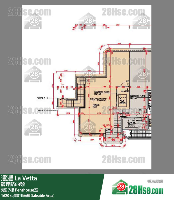 澐灃 大廈9座7樓 Penthouse室 平面圖