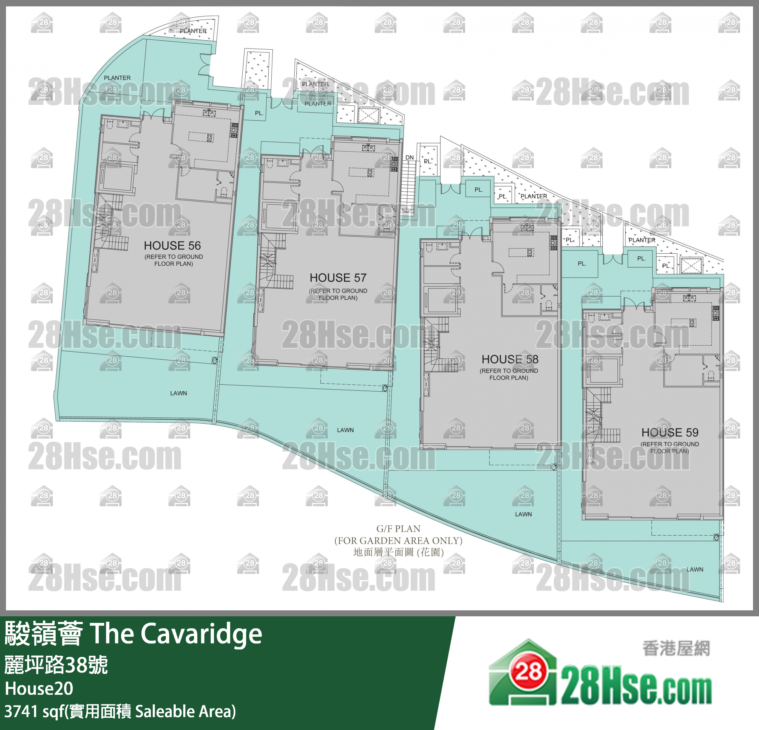 骏岭荟 单位平面图(由 28Hse 提供)