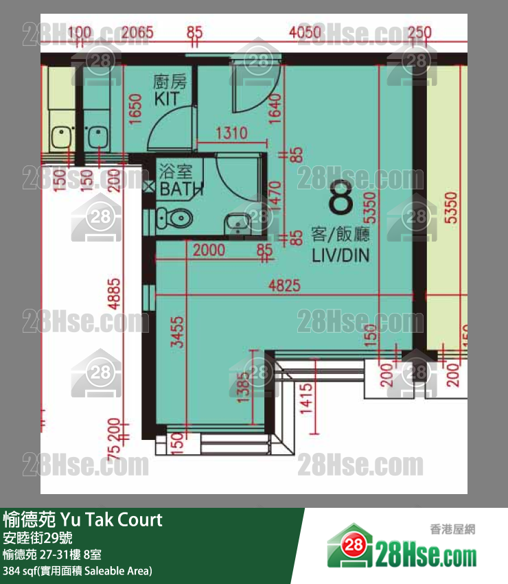愉德苑 愉德苑 31楼 8室 平面图