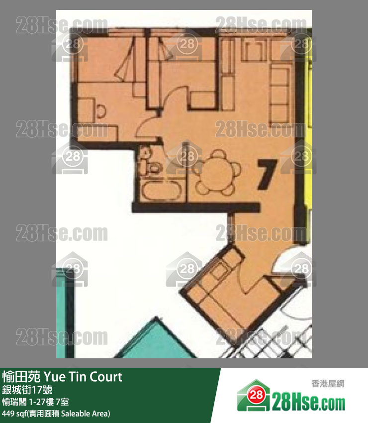Yue Tin Court Unit FloorPlan (Provided by 28Hse)