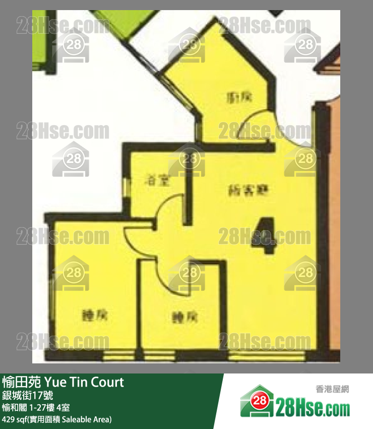 愉田苑 愉和閣 3樓 4室 平面圖