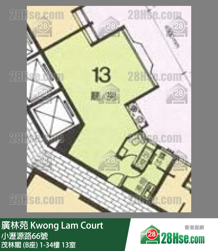 广林苑 单位平面图(由 28Hse 提供)