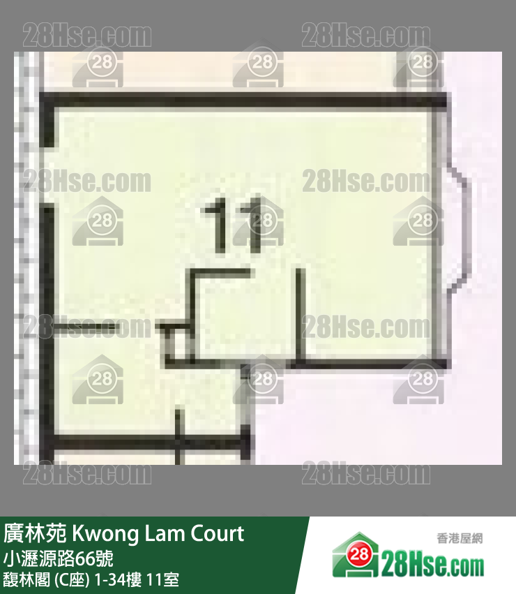 广林苑 单位平面图(由 28Hse 提供)
