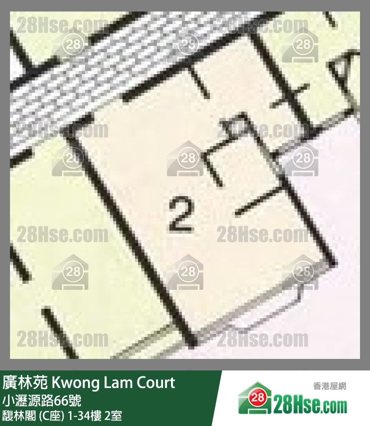 Kwong Lam Court Unit FloorPlan (Provided by 28Hse)
