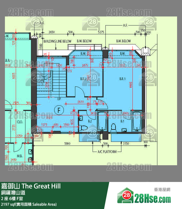 嘉御山 屋苑大廈2 座7 F室 平面圖